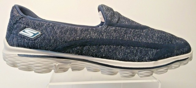 skechers go walk 2 super sock navy