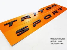 FOR Triton Sport Front Bonnet Hood Parts Emblem Badge L200 2005-2022 Matte Black