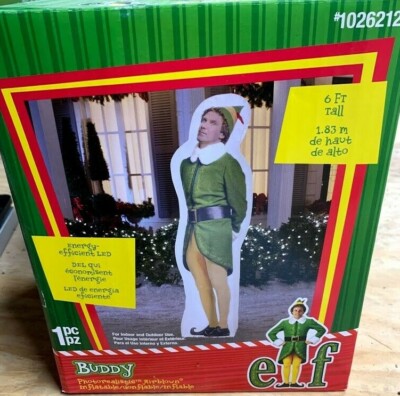 CHRISTMAS SANTA BUDDY THE ELF WILL FARRELL  AIRBLOWN INFLATABLE 6 FT
