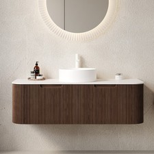 48" Wall Mounted Bathroom Vanity with Sink, 2 Drawers, Floating Vanity Cabinet