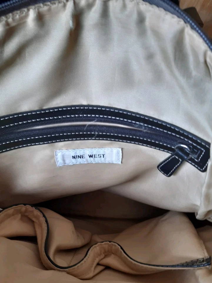 NINE WEST Small Backpack Signature Handbag Adjustable Strap Very good condition* - Image 4 of 4