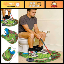Toilet Golf Game - Hilarious Gag Gift for Men, Funny Prank for Father's Day, Uni