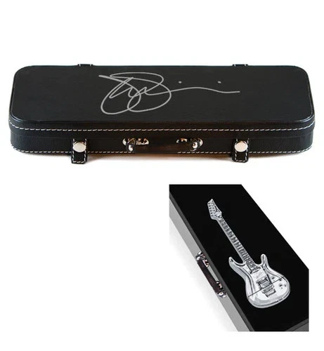 Joe Satriani 2020 Custom Die-Cast Chrome/Metal Guitar-Shaped USB Drive  READ
