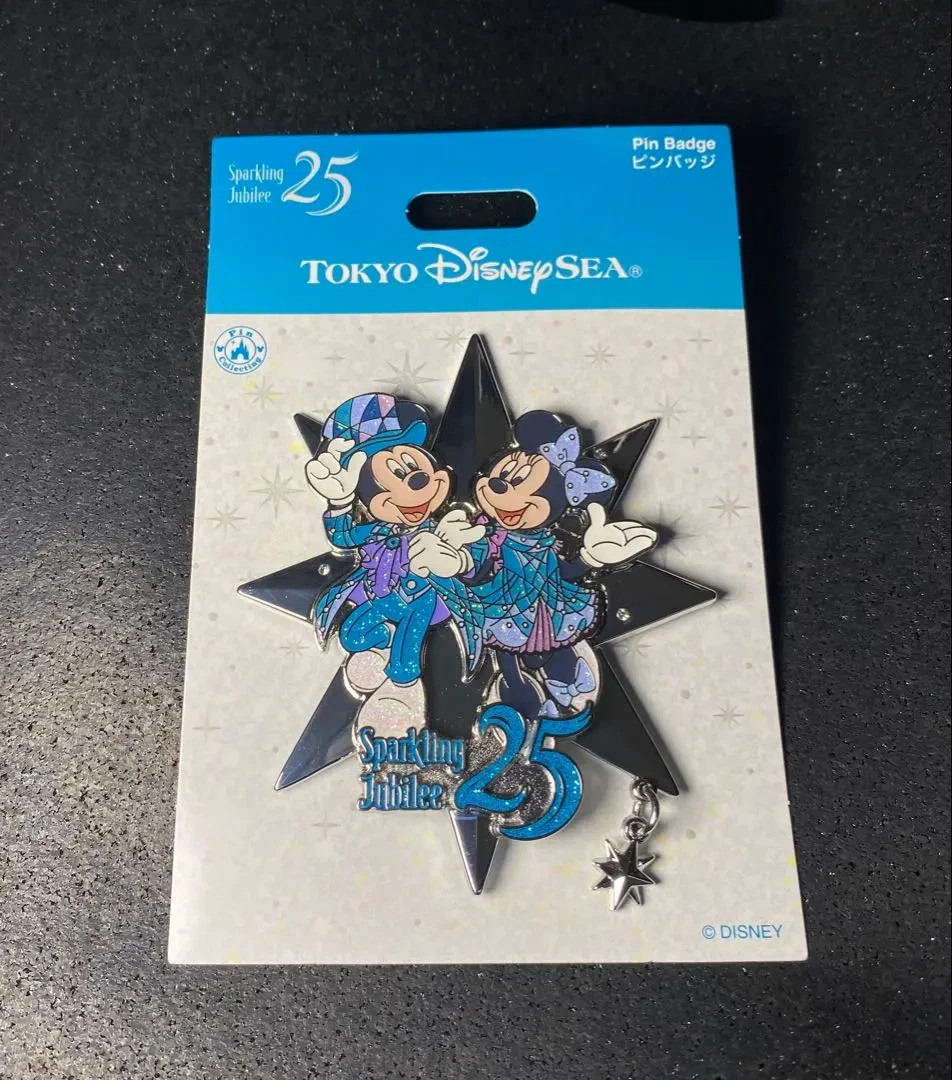 Tokyo Disney Sea 25th Anniversary Mickey Pin Badge Sparkling Jubilee 2026 TDS