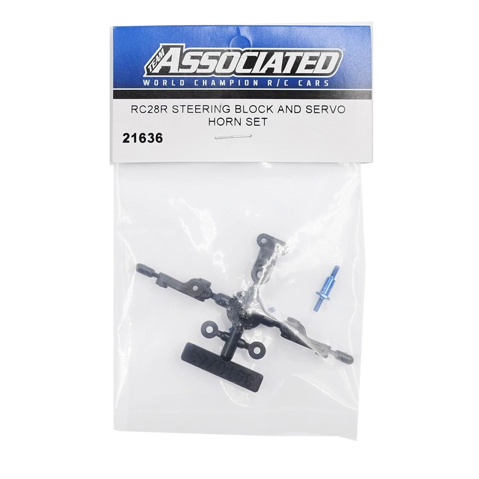Team Associated RC28R Steering Block & Servo Horn Set 1/28 RC Car Touring #21636 - Image 2 of 2