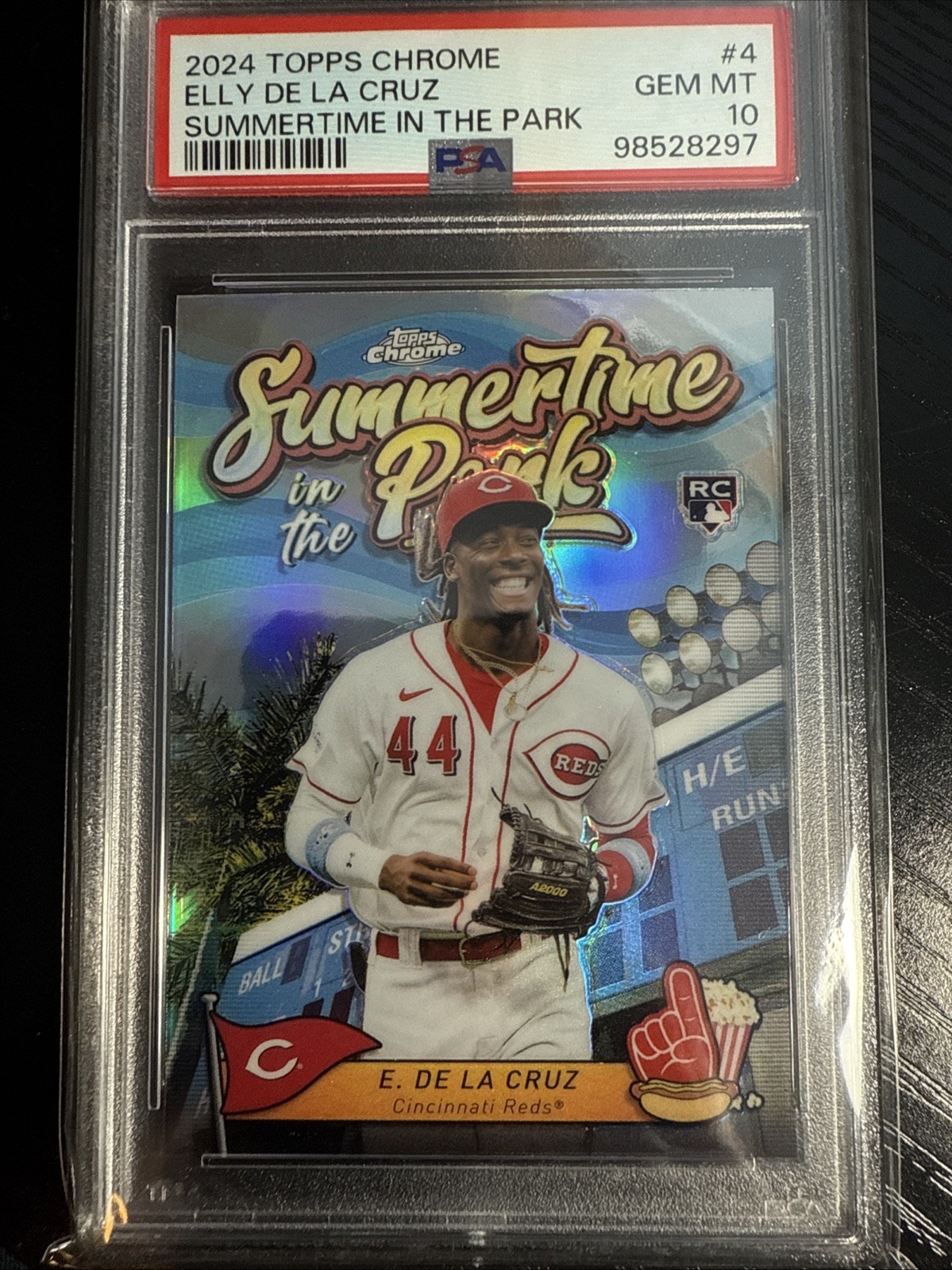 2024 Topps Chrome - Summertime in the Park Elly De La Cruz #SITP-4 (RC) PSA 10!