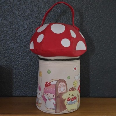 Bioworld Sanrio Mushroom Figural Makeup Bag
