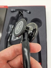 3M Littmann® Cardiology IV Stethoscope Black Tube Black Stem 6232 NEW