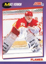 Mike Vernon 1991-92 Score American #80 Calgary Flames