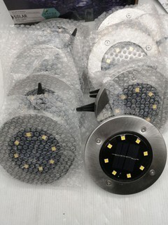 Qedertek Solar Bodenleuchten Aussen Garten 16 Stück 8 LED Solarleuchten Außenl