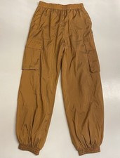 Urban Outfitters Womens Sz Medium Parachute Cargo Pants Nylon Orange Bronze