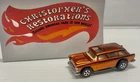 Hot Wheels Redline classic nomad Professionally Restored Orange