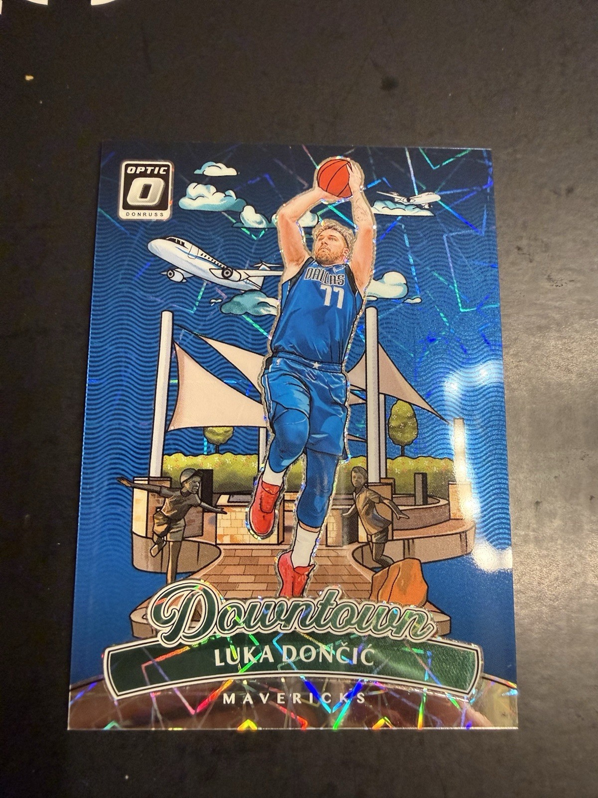 Luka Doncic 2024-25 Panini Donruss Optic Downtown #1 Dallas Mavericks Ssp