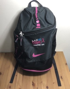 Nike Elite Breast Cancer Awareness Kay Yow 2016 Lacrosse Champions Backpack Sz L