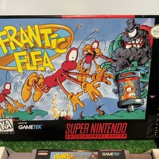 Frantic Flea (Super Nintendo, 1996) SNES Complete In Box Tested VG Condition 👍