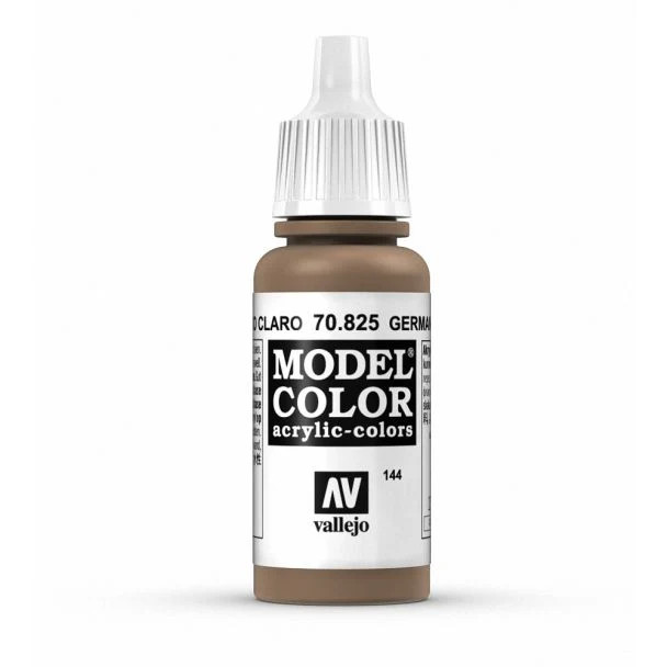 Vallejo 825 Model Colour German Camouflage Pale Brown 18ml Paint Dropper Bottle - Image 2