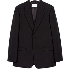 THE KOOPLES SHARED WARDROBE Black Urban Twill Suit Blazer Jacket Size 50