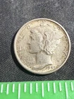 1945-S MICRO S Mercury Dime ~ Borderline Uncirculated (AU++)   Lot #1352