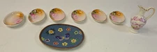 Lot Of 6 Vintage mini trinket dish/bowl Hand Painting