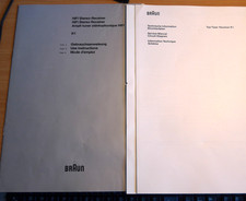 Original Bedienungsanleitung u Schaltbild Braun Atelier HiFi Receiver R1 / R 1