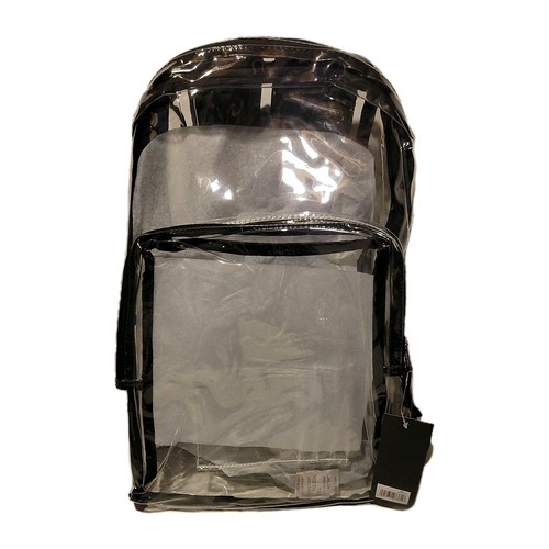 Eastsport Backpack, PVC Plastic, Clear, 1 Each (EST193971BJBLK)