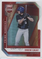 2021 Panini Elite Extra Edition Prime Numbers A Die-Cut 28/90 Drew Gray #93 c2a