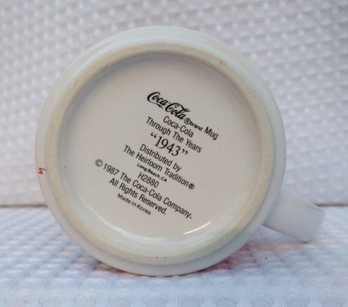 Vintage 1987 Coca Cola Through The Years Coffee Mugs 1943, ‘50, ‘52 H2880 - Picture 14 of 18