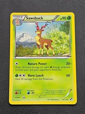 Sawsbuck 14/114 Rare Black & White Pokemon Moderately Played