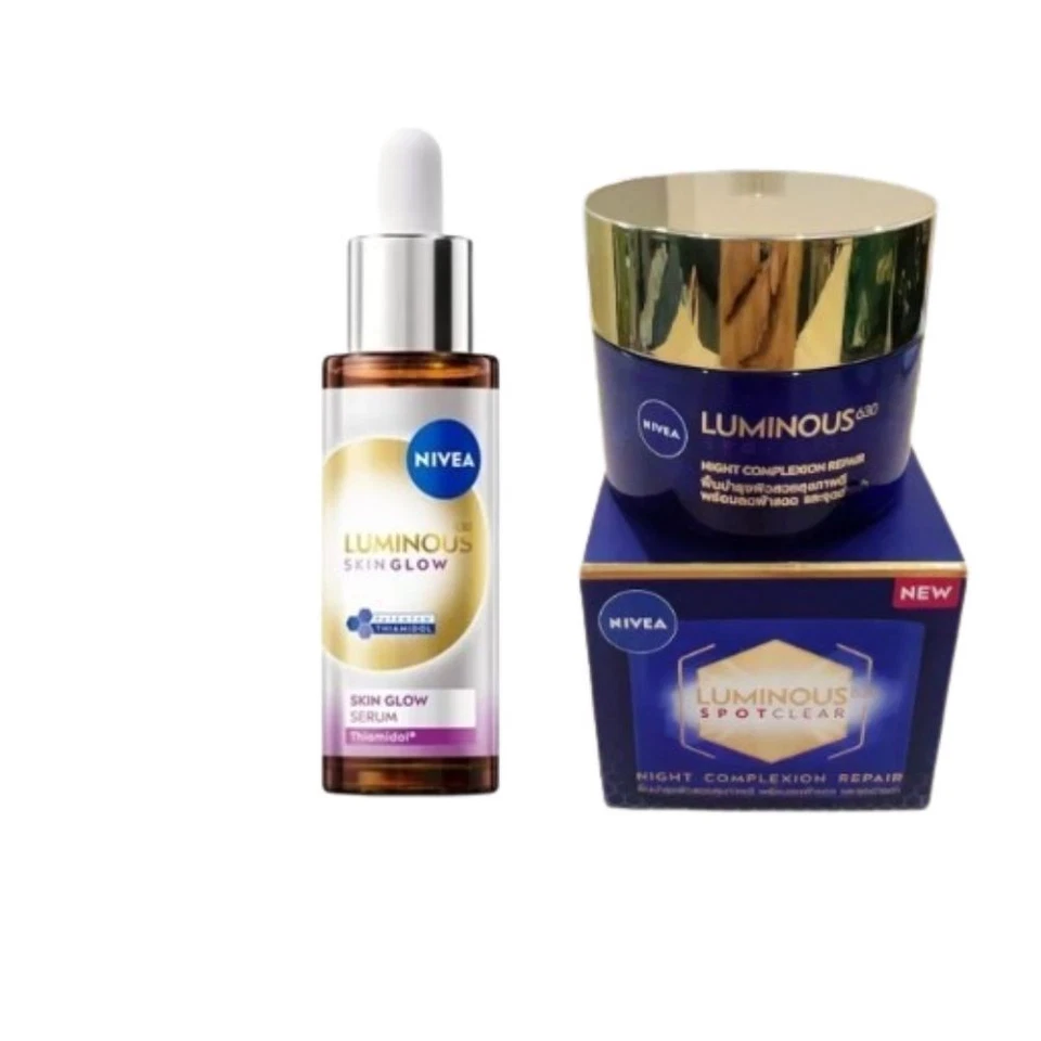 Nivea Luminous Cream Serum Set Dark Spot Serum Repair Cellular Luminous 630 Skin - Image 2 of 4
