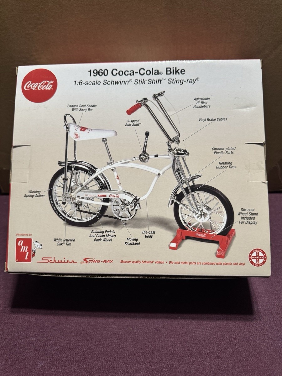 1960 Coca Cola Schwinn Stick Shift Sting Ray Bike 1.6 Scale Model