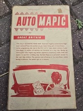 Vintage Auto Mapic Road Map of Great Britain 1950-60 With Box (Free P+P)
