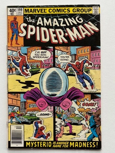 Amazing Spider-Man #199 (1979) Mysterio VG range stains