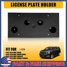 For 2015-2019 GMC YUKON Bumper Front License Plate Frame Tag Bracket Holder