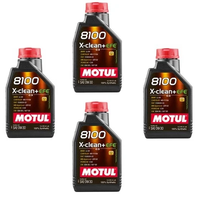 4 LITRI MOTUL 8100 X-CLEAN+ EFE 0W30 BMW LL-04 MB 229.52 VW 504 507 00 MS-11106