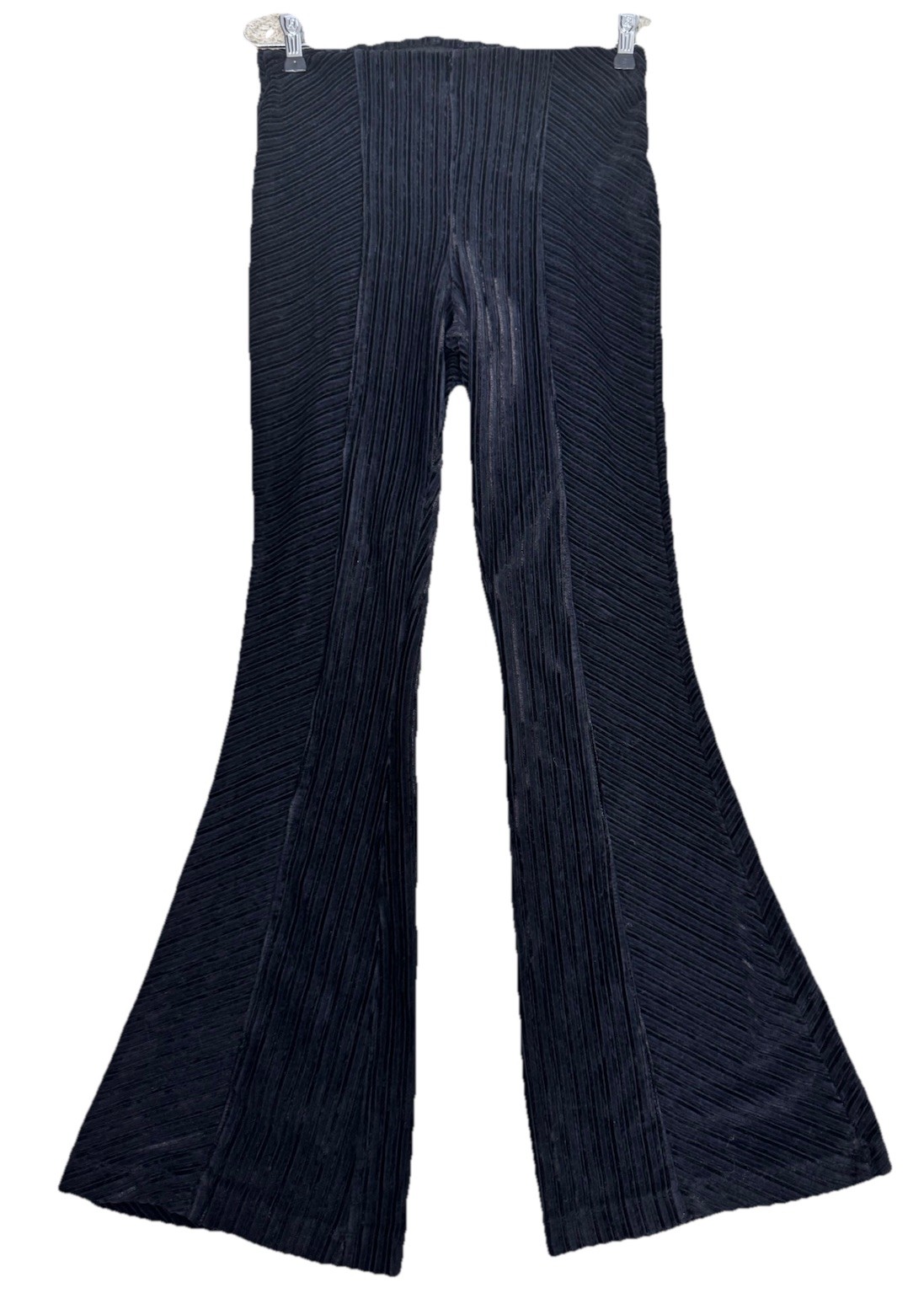 Free People Penny Pull-On Black Velvet Flared Pants Women's S Boho Festival Rock