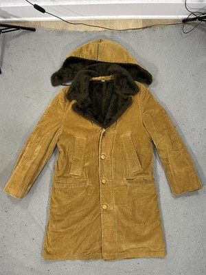 Vintage Great Western Gleneagles Coat Mens 36 Brown Corduroy Western Ranchwear