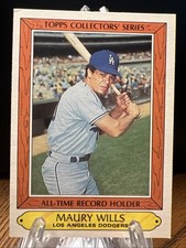 1985 Topps Woolworth All-Time Record Holders Maury Wills #39 Los Angeles Dodgers