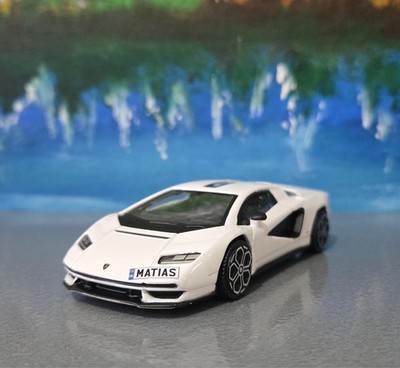 Personalisiert Name Lamborghini Countach Lpi 800-4 1:43 Druckguss Auto Gift Box