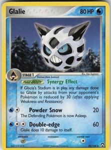 Pokemon TCG Glalie 30/108 Power Keepers Uncommon card Normal