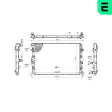 Motorkühler Wasserkühler ERA 673539 für VW POLO 6 AW1 BZ1 AE1 CROSS C11 D31 CS1