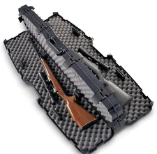 Plano SXS Double Scoped Rifle Hard Case Black 53" PillarLock Foam Airline Approv