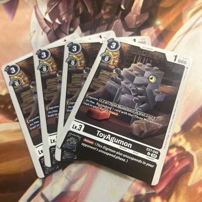 ToyAgumon EX7-040 U Digimon LIBERATOR Near Mint Playset Of 4