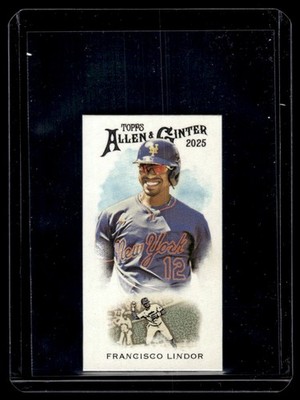 Francisco Lindor 1889 Mini #N222-9 2025 Topps Allen & Ginter Variation New York