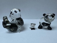 Swarovski 2008 Jahresausgabe Pandas 2 St. + kleiner Panda als Zugabe