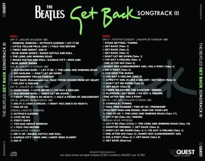 THE BEATLES / GET BACK SONGTRACK III / 2CD | eBay