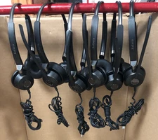 (LOT OF 6) Jabra Engage 50 Mono Stereo Wired Headset USB-C (MISSING EAR FOAM)