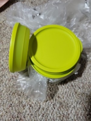 Tupperware Half Snack Cups Giant Smidgets 4-2oz Lemon 200ml