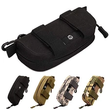 CamGo Tactical Sunglasses Hard Case Portable Molle Zipper Nylon Eyeglasses Ca...
