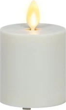 Luminara Votive Flameless Outdoor LED Candle for Decor, 2" x 3.2", Pearl Ivory