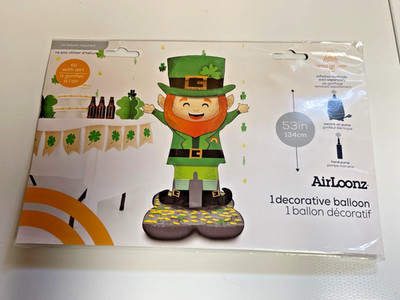 ANAGRAM LEPRECHAUN MYLAR HELIUM 53'' BALLOON 1 BRAND NEW IN PACKAGE